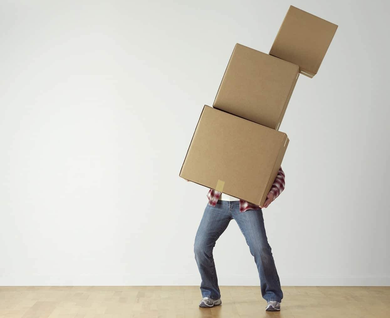 Guy with moving boxes